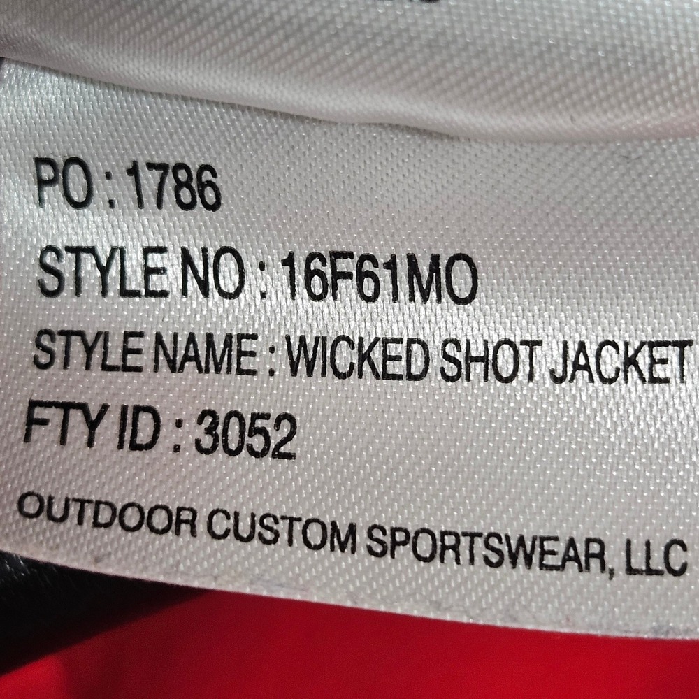 Columbia Wicked Shot Jacket Mens Medium Red Grey Quarter Zip Golf Pullover * - Picture 4 of 10